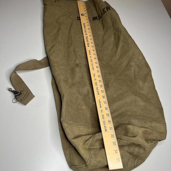 Vintage Military Canvas Sea Bag Duffel Made in Japan – Army Navy – 1950s–70s - Picture 2 of 9